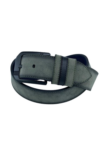 Haki Yeşil Süet Suni Deri Dikişli Model 4.5 Cm.lik Unisex Spor Kemer - 4510-10 Haki