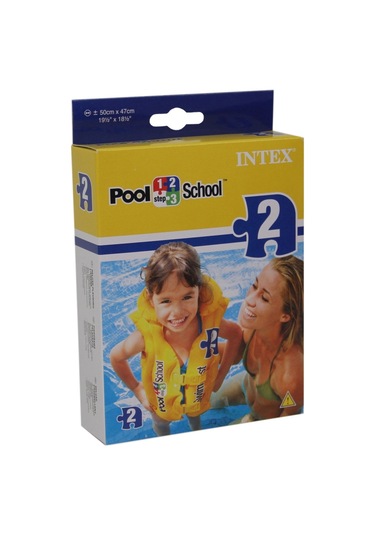 Intex Yakalı Şişme Yelek Sarı 50x47 CM Sarı