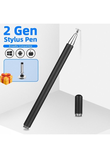 Fonken Evrensel Android Uyumlu Manyetik Dokunmatik Stylus Çizim Kalemi Siyah