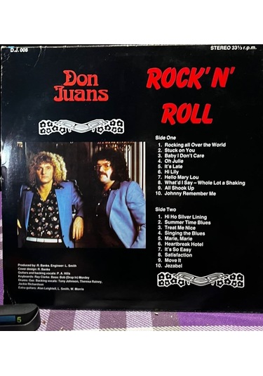 Don Juans - Rock 'n' Roll 1985 Lp / Nadir İngiliz Baskı / 20 Klasik Eser