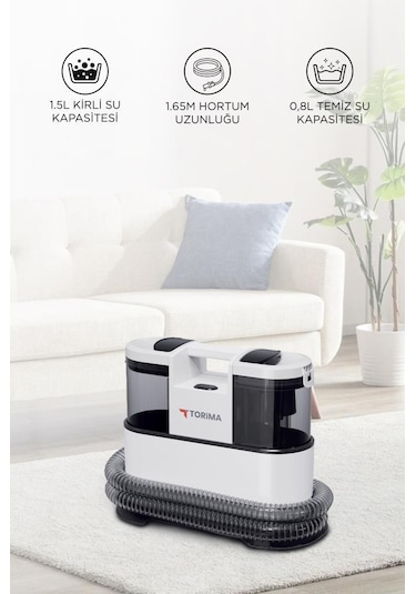 Torima CX002B Koltuk Ve Halı Yıkama Makinesi + CB-08C Buharlı Temizleyici