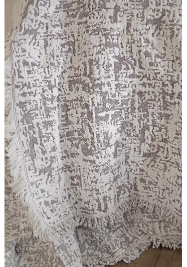 Puffy Pamuk Çift Kişilik Tek Battaniye 200x220 Antrasit Antrasit