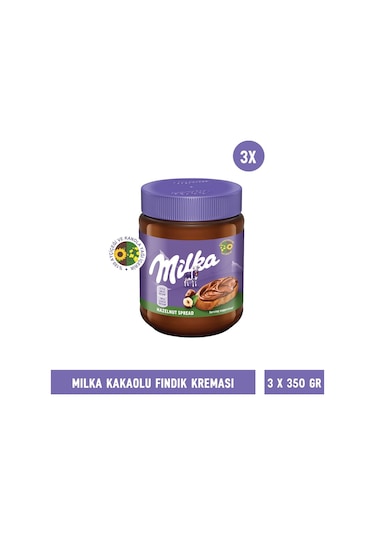 Milka Sürülebilir Kakaolu Fındık Ezmesi 3 x 350 G