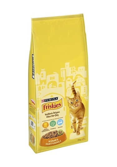 Purina Friskies Kümes Hayvanlı Yetişkin Kedi Maması 15 KG