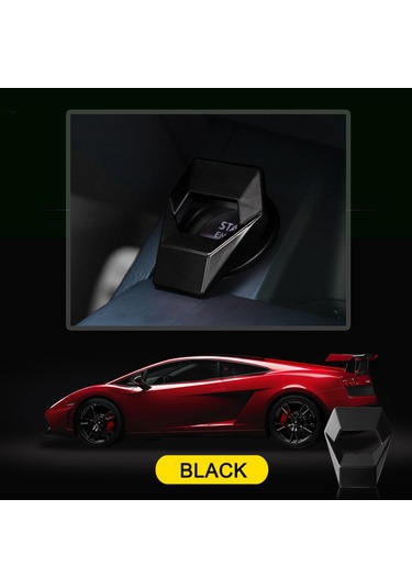 Skycity Lamborghini Araçları İçin Alüminyum Allüvyum Motor Başlatma Düğmesi Kapağı - Siyah, Dayanıklı, Kolay Kurulum, İç Dekorasyonu Artırır