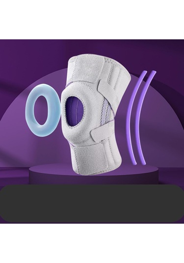 Yükseltilmiş Silikon Kaymaz Spor Diz Pedleri Şok Emilimi Stabilize Edici Patella