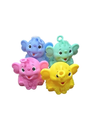 Led Işıklı Fil Duyusal Oyuncak Işıklı Yumuşak Yoyo Fil Pembe Fil Mavi Fil Su Yeşili Fil Sarı Fil Renkli