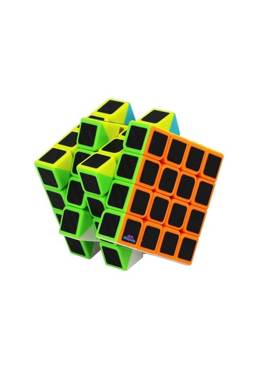 Qiyi Qiyuan S 4x4 Karbon Fiber Zeka Küpü Akıl Küpü Rübik Küp
