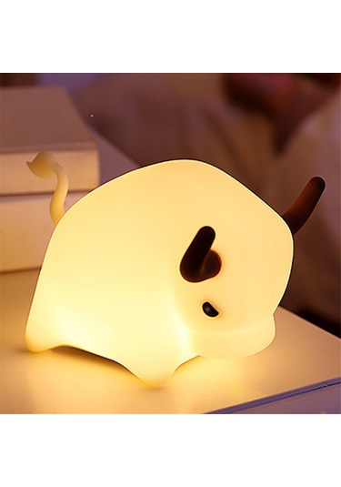 Nayomiglow İnek Gece Lambası Yumuşak Silikon Led Işık Şarj Edilebilir Sevimli Hayvan Gece Lambası Usb Kablosu İle Oda Yatak Odası Dekoru İçin Beyaz Nayomiglow İnek Gece Lambası Yumuşak Silikon Led Işık Şarj Edilebilir Sevimli Hayvan Gece Lambası Usb Kablosu İle Oda Yatak Odası Dekoru İçin Beyaz
