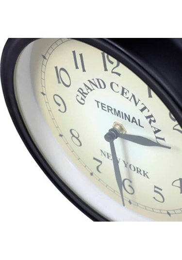Duvar Saati Ferforje Bahçe Saati İstasyon Saati Çift Taraflı El Yapımı Grand Central Terminal New York Diğer