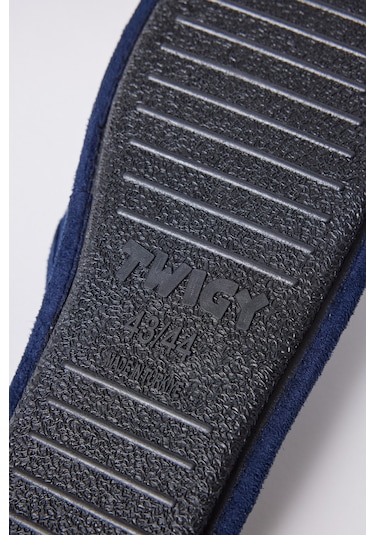 AC&Co / Altınyıldız Classics Erkek Lacivert-mavi Twigy Yumuşak Taban Ev Terliği Damat Çeyiz Lacivert - Mavi