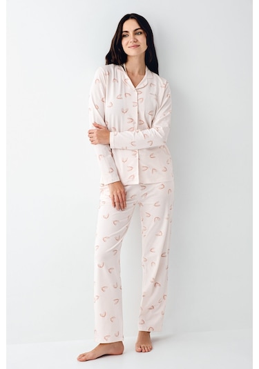Pierre Cardin Kadın Pembe Gömlek Pijama Pc9064-s-v1 Pembe
