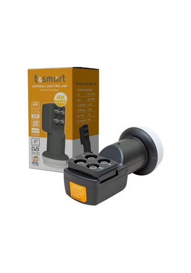 Tsmart 0.1DB Ultra Hd 4K Universal Quattro Santral Dörtlü LNB