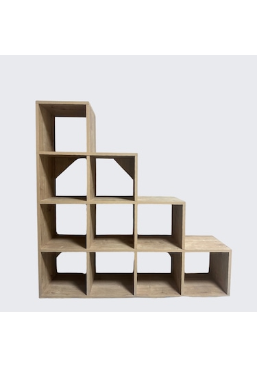 Mukotoys Basamak Raf Kitaplık Mdf 130x130