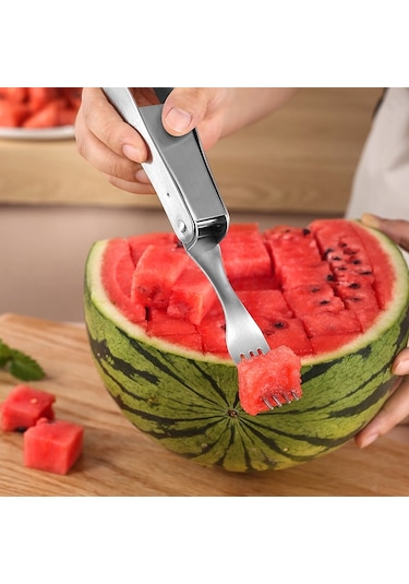 Cbtx 304 Paslanmaz Çelik Karpuz Kesici Ev Meyve Bölücü, Stil: Çift Amaçlı