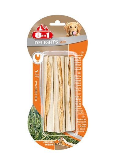 8in1 Delights Sticks Tavuklu Ödül Kemiği 3'lü 75 G