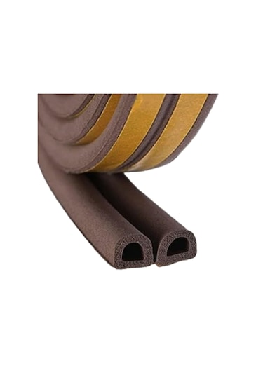 5x2 10 Metre Kapı Pencere Bandı Kahverengi Fitili Yapışkanlı Soğuk Izolasyon Bant