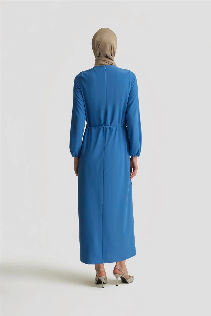 Armine Elbise Ortd9435-1 Bebe Mavisi Mavi