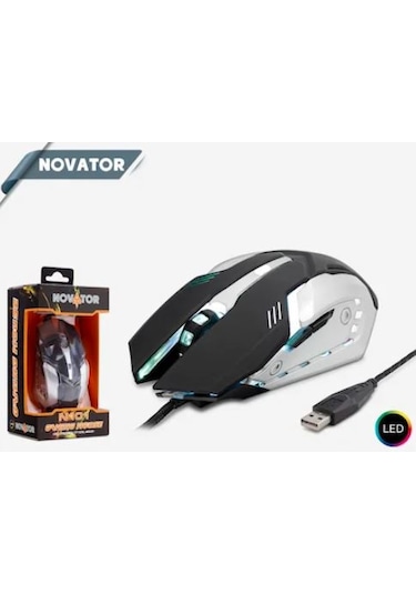 Novator N101 2000 Dpi Oyuncu Kablolu Mouse