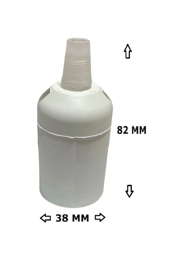 İtalyan Tip E27 Duy Vidasız Geçmeli Düz Bakalit Beyaz 250v-4a 5 Adet