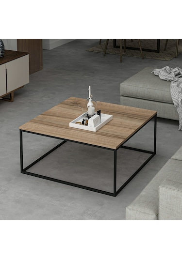 Loni Metal Ayaklı Orta Sehpa - Dore