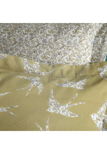 Apricitas Home Freely Çift Kişilik Bambu Pike Takımı Olive Sarı