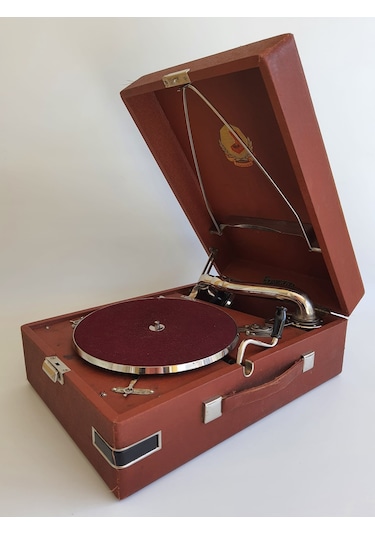 Artel Sovyet Antika Çanta Gramofon 068