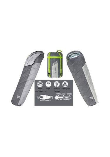 Bestway Pavillo Hiberhide 0 -4-1 'c Uyku Tulumu Gri 230x80x55 Gri