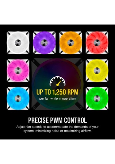Corsaır 14Cm İcue Ql140 Co-9050105-Ww Rgb Kasa Fanı
