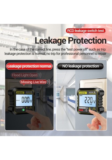 Trendooze Aneng Sesli Priz Test Cihazı: Çok Fonksiyonlu, Güvenlik Koruma, 220v Ev Ve Pro Kullanım