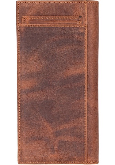 Bloomtenuta Urban Moccasin Hakiki Deri Cüzdan & Telefon Çantası Kahverengi