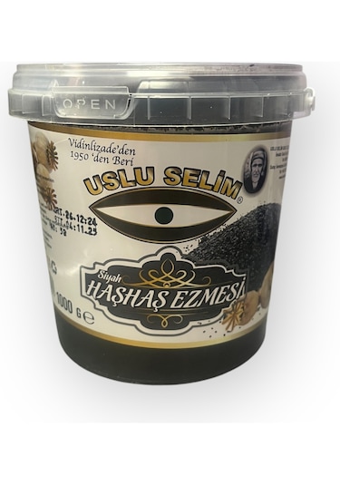 Siyah Haşhaş Ezmesi 1 Kg. Uşak Yöresi