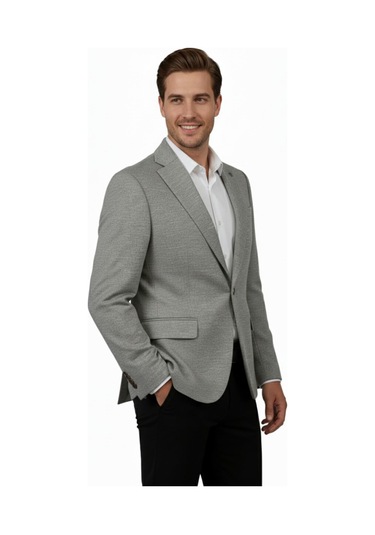 Erkek Tek Spor Ceket Çift Yırtmaçlı Bgl-st04981 Taş