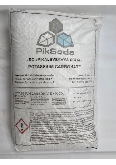 Potassium Carbonate 25 kg Potasyum karbonat
