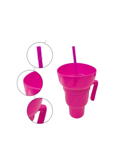 Koyu Yeşil İçecek Kupası Stadyum Bardak Ve Snack Bowl 2'si 1 Arada Snack İçecek Bardağı