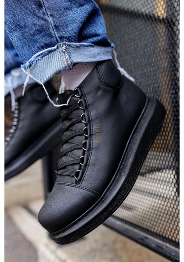 Ch258 - Cst Roma Erkek Bot Sıyah Çok Renkli