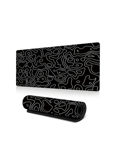 Cbtx 400 900 2mm Soyut Desen Büyük Mouse Pad Kauçuk Bilgisayar Masaüstü Mat - Line-38