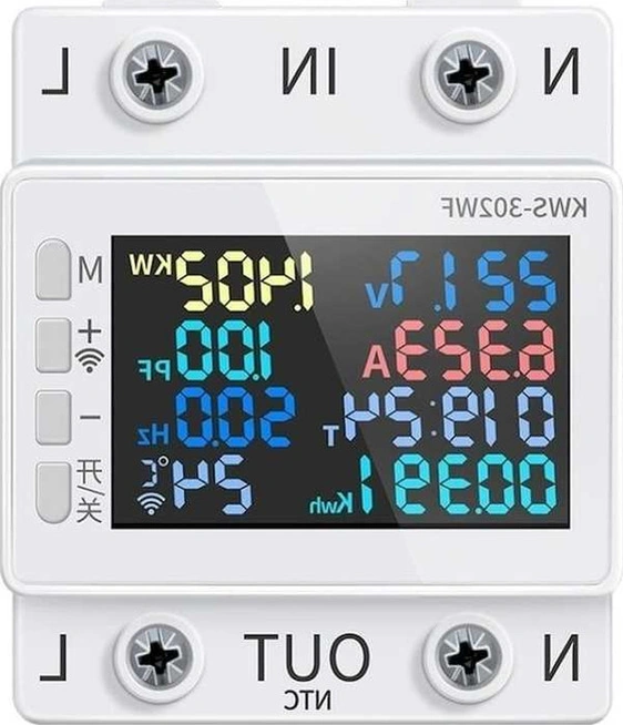Tongxida Çok Fonksiyonlu Ac Ekran Ray Ve Akım Ölçer, 170-270v, Kws-302wf