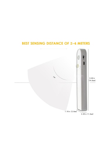 Geeroyoo Hareket Sensörlü Su Geçirmez Led Şerit Işık - Mutfak, Yatak Odası Ve Dolap Altı Aydınlatma 6.56ft Diğer