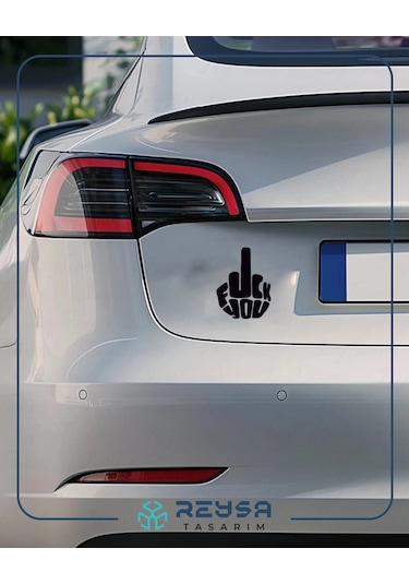 F Ck You Sticker 17x17 Cm Siyah