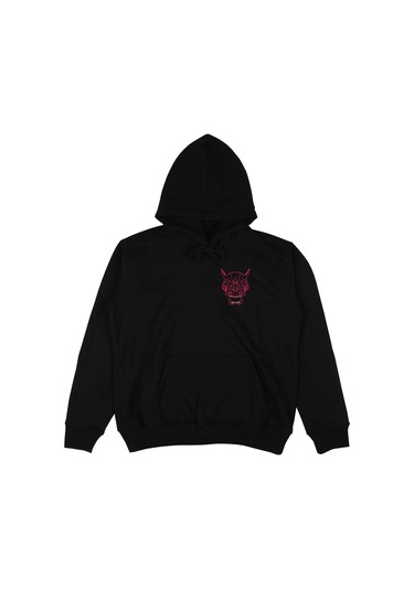 Katana Siyah Oversize Unisex Kapüşonlu Sweatshirt Hoodie Siyah