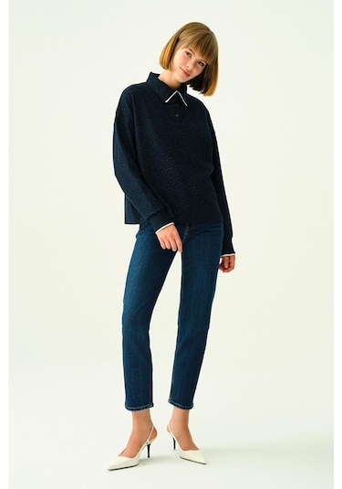 Loft Lf2037059 Kadın Elena Emily Jean Pantolon Dark Blue