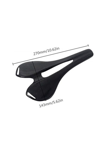 Ebitda Hafif Karbon Fiber Bisiklet Koltuğu - Siyah - 3k Parlak/mat - Mtb, Dağ, Yol Ve Katlanabilir Bisikletler İçin Siyah