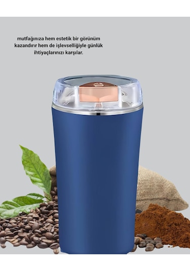 Elektrikli Kahve Ve Baharat Öğütücü Güçlü Motor, Paslanmaz Çeli Renkli