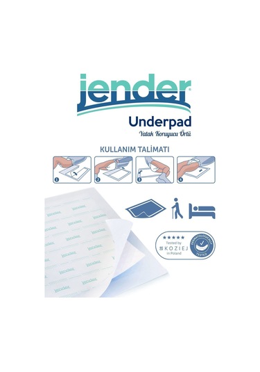 Jender Hasta Altı Serme Bezi 60x90 Yatak Koruyucu Örtü