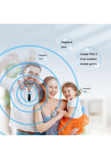 Yükseltme Çift Fırça Negatif İyon Hava Temizleyici Boyun Küçük Taşınabilir Hava Temizleyici, Boyut:zincir Modeli Beyaz Diğer