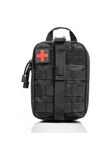 Pazly 10l Siyah Taktik Ameliyathane Çanta, Dağcılık Kurtarma İçin Çok Amaçlı Dayanıklı Çanta, Çok Renkli Çok Renkli