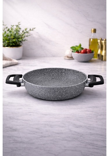 Diez 22 Cm Granit Ezme Sahan GriYanmaz Yapışmaz