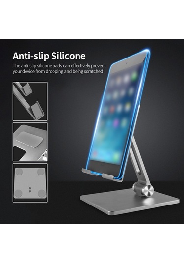 Yunboo Ayarlanabilir Alüminyum Telefon Ve Tablet Standı - Kaymaz Tabanlı, 180 Açı Standlı Standlı