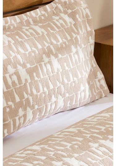 Kaşmir Home Breeze Çift Kişilik Yatak Örtüsü Takımı Bej Bej